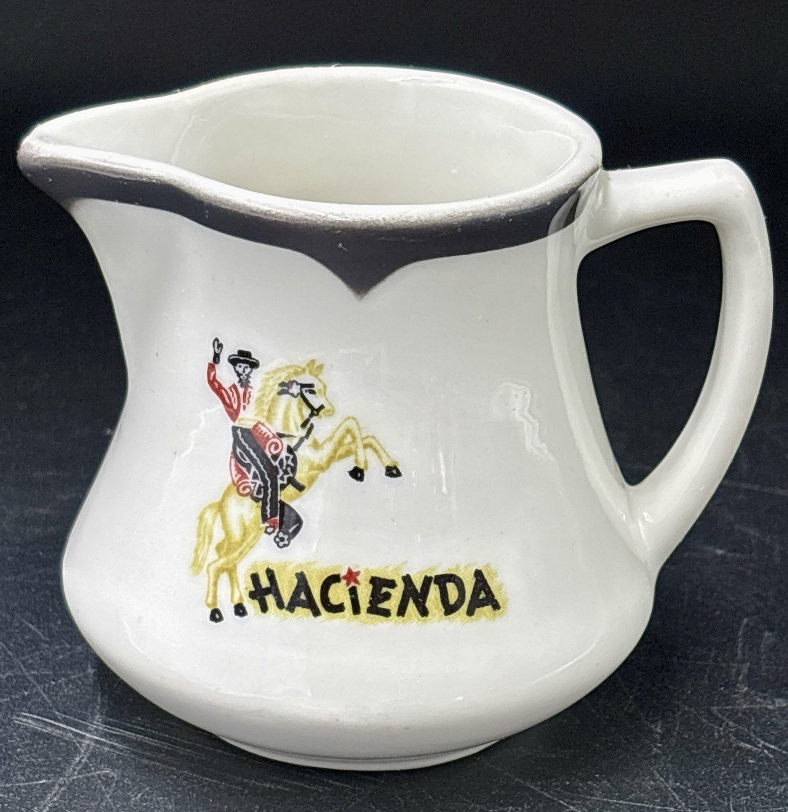 VTG Hacienda Hotel Casino Las Vegas Restaurant Ware Creamer 1950’s