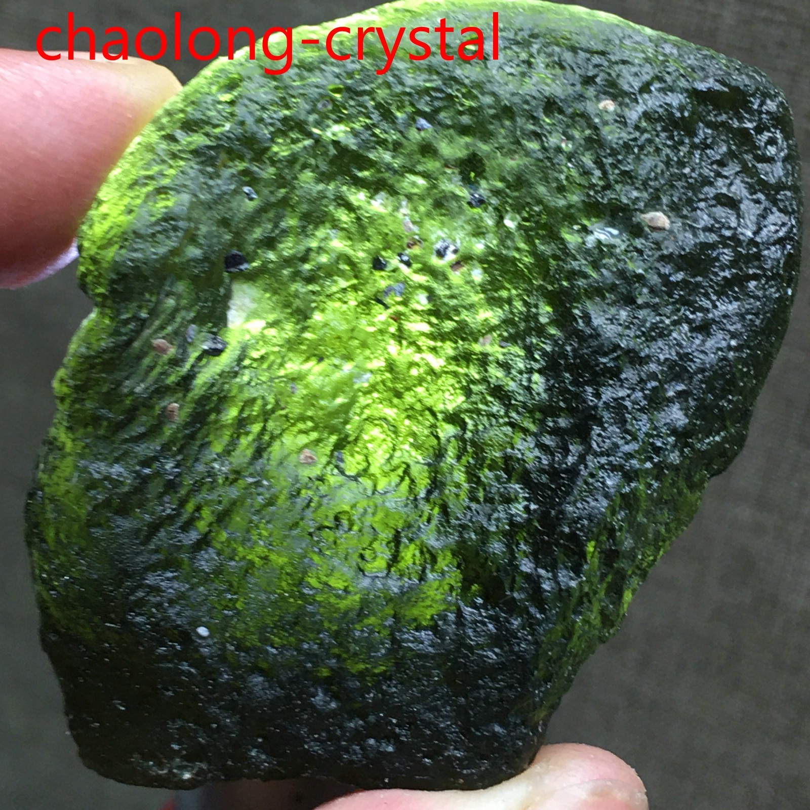 173ct Moldavite Genuine Raw Meteorite From Czech Republic PICcertificate