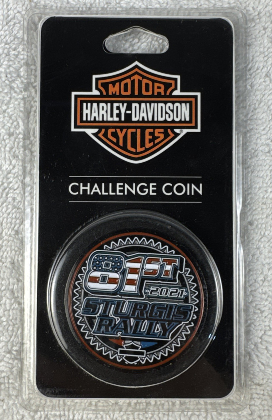 HARLEY DAVIDSON GENUINE CHALLENGE COIN STURGIS RALLY 81ST RIDE FREE 2021