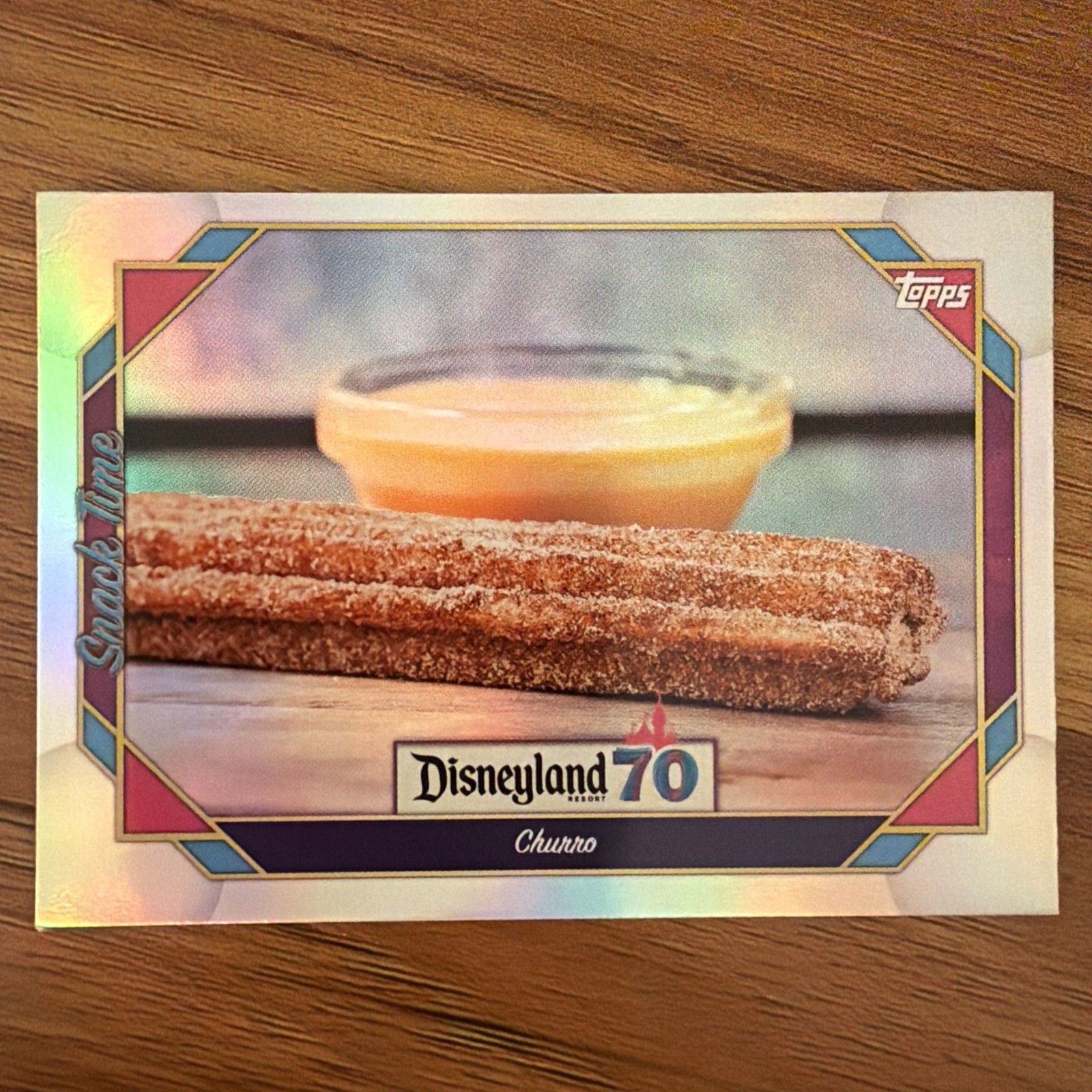 2025 Topps Disneyland 70th Anniversary Churro #104 Snack Time Refractor