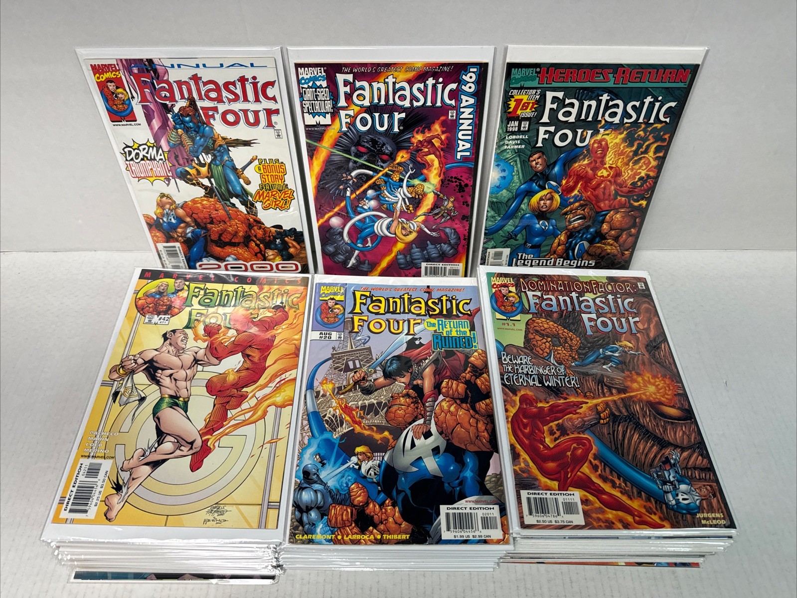 Fantastic Four #1-70  + .1 .5 & Ann Near Complete Marvel Comics 1998 Missing #24