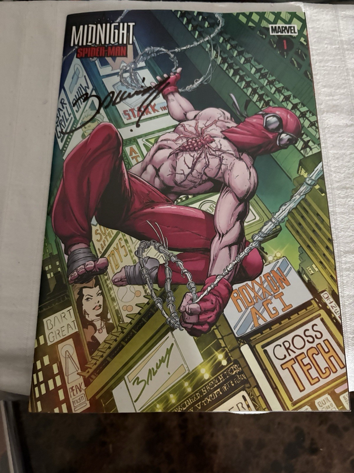 NYCC 2026 PSA MIDNIGHT SPIDER-MAN #1 HOMAGE COMIC MARK BAGLEY SIGNED