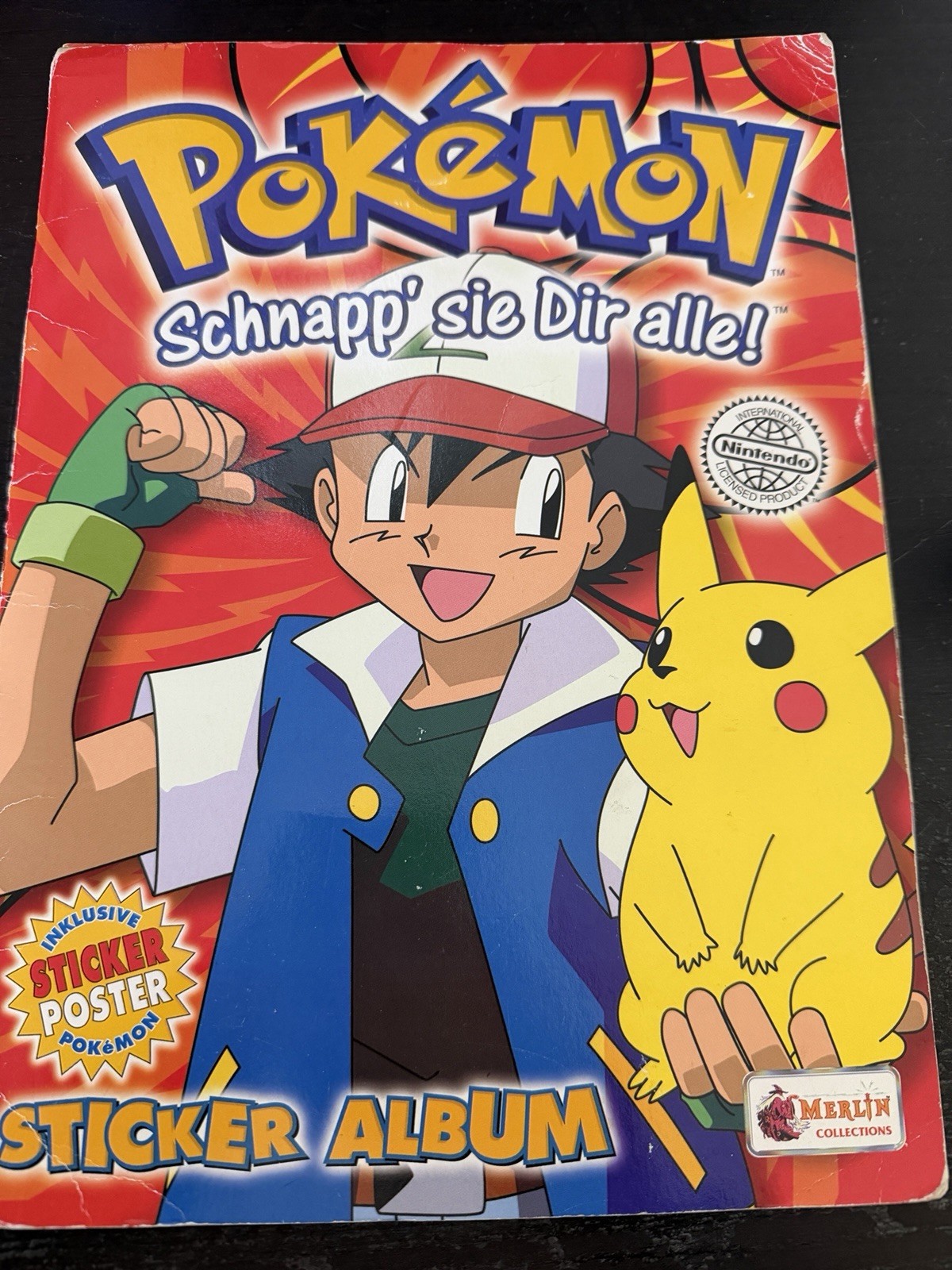 Merlin Pokemon Sticker Album 1999 Stickers Near Complete No Poster