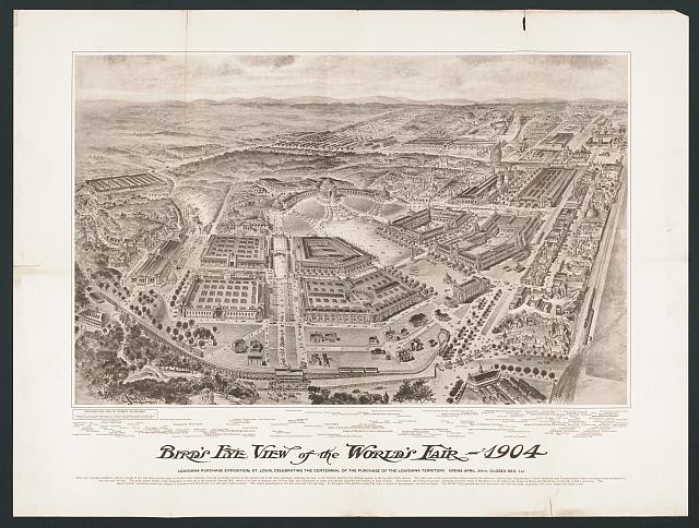 Photo:St Louis Missouri 1904 World�s Fair Bird�s Eye View Poster