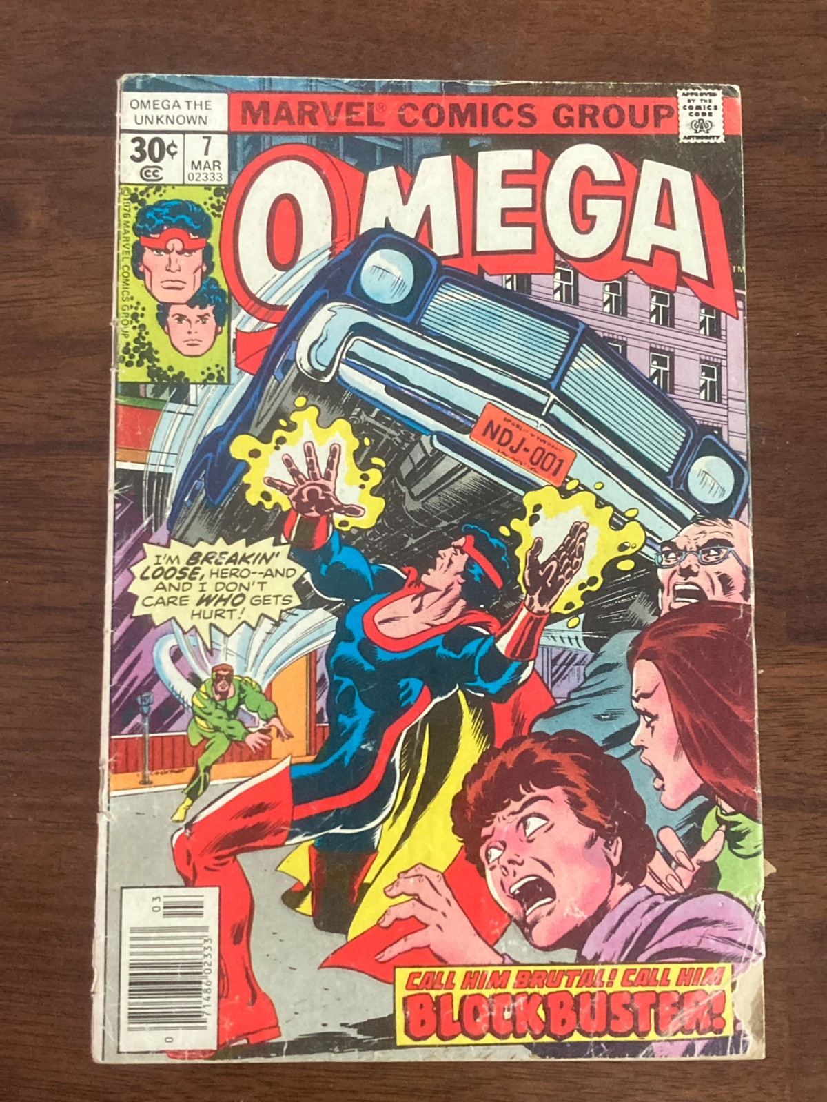OMEGA - MARVEL - MAR 1977 - COMIC BOOK #7 OMEGA - MARVEL - MAR 1977 - COMIC BOOK #7