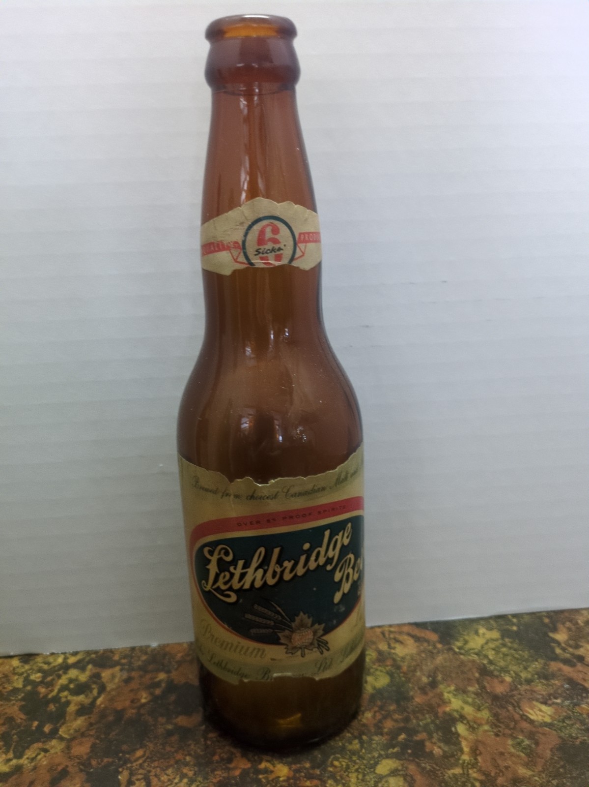Lethbridge Beer Bottle 12 oz Vintage Lethbridge Beer Bottle 12 oz Vintage