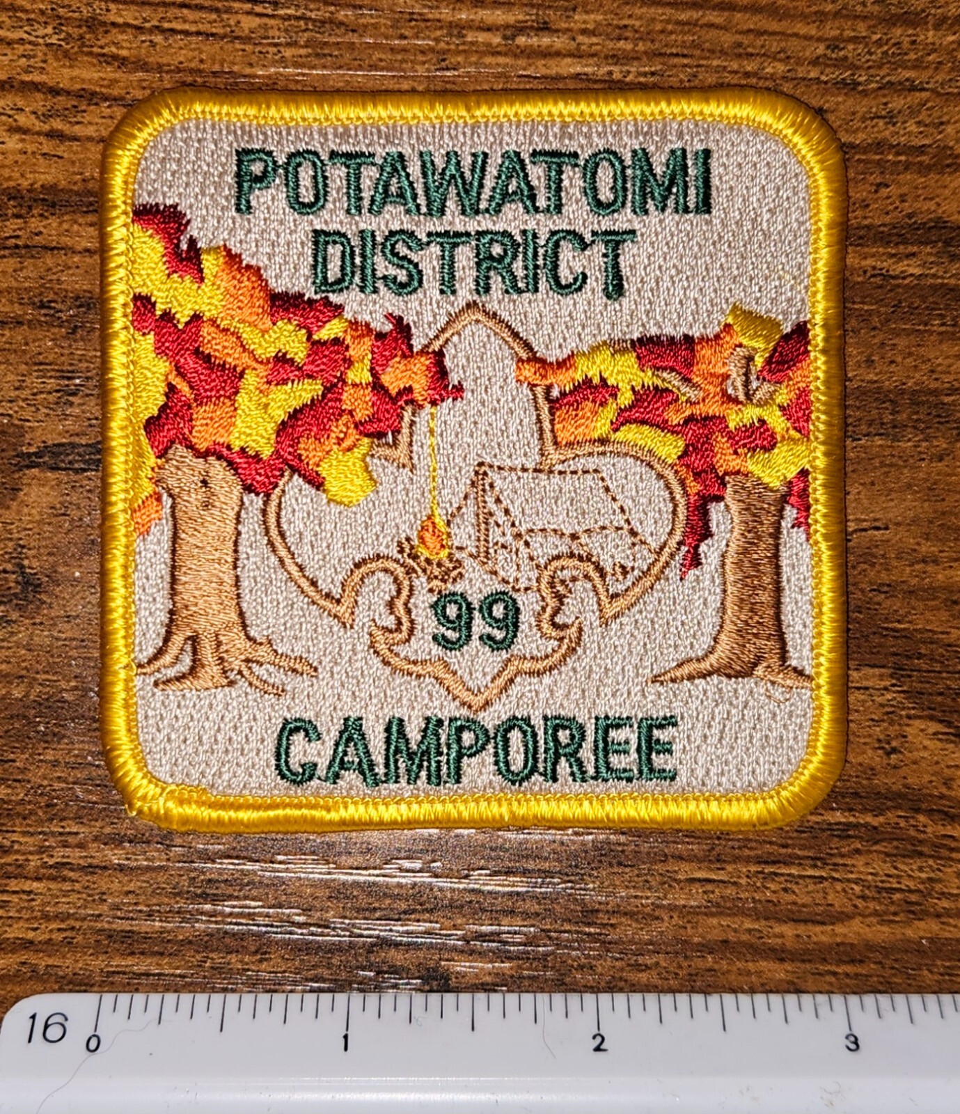 Waukesha Wisconsin Potawatomi District 1999 Boy Scout BSA Camporee Patch