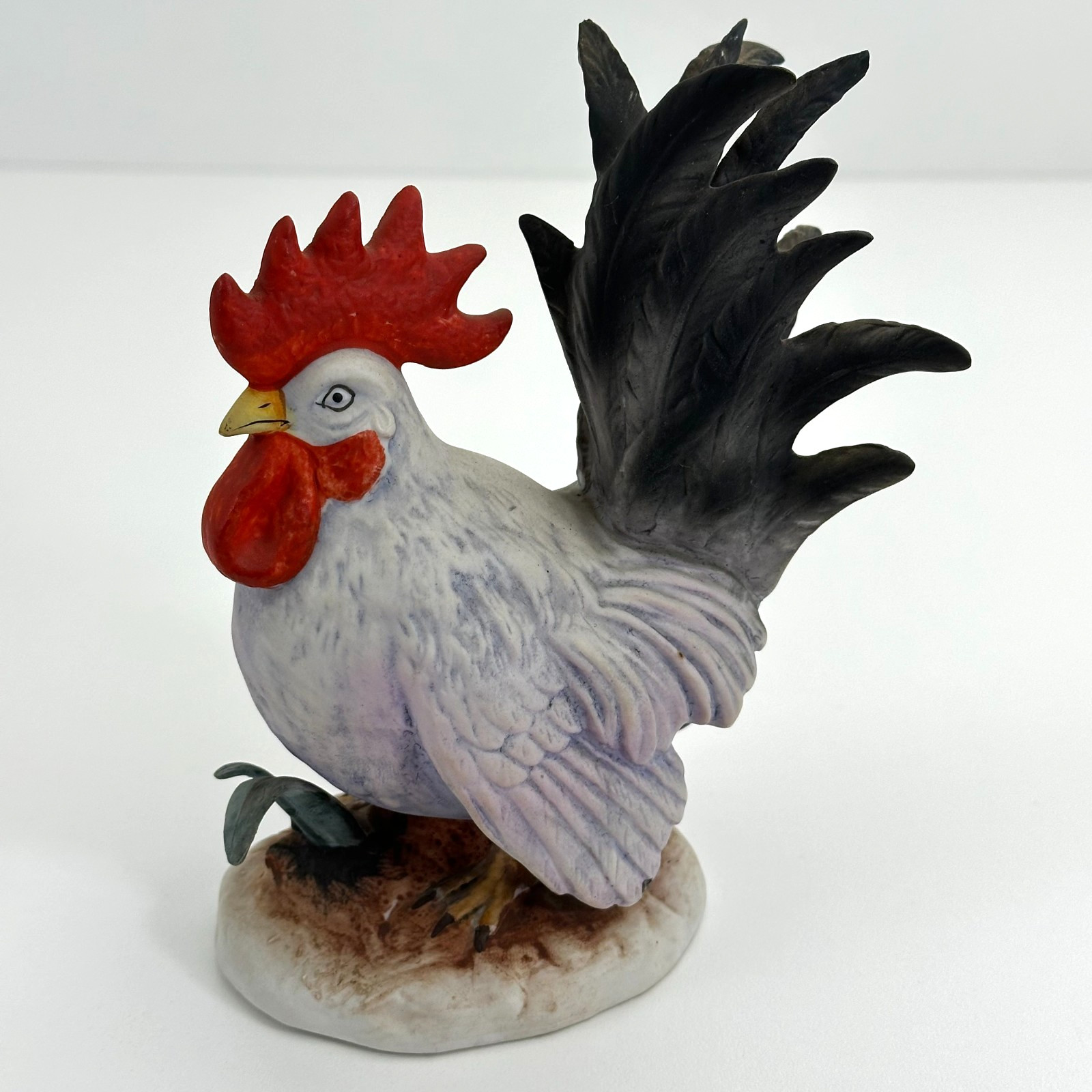 Lefton Rooster Figurine Hand Painted Japan Vintage 6 1/4\