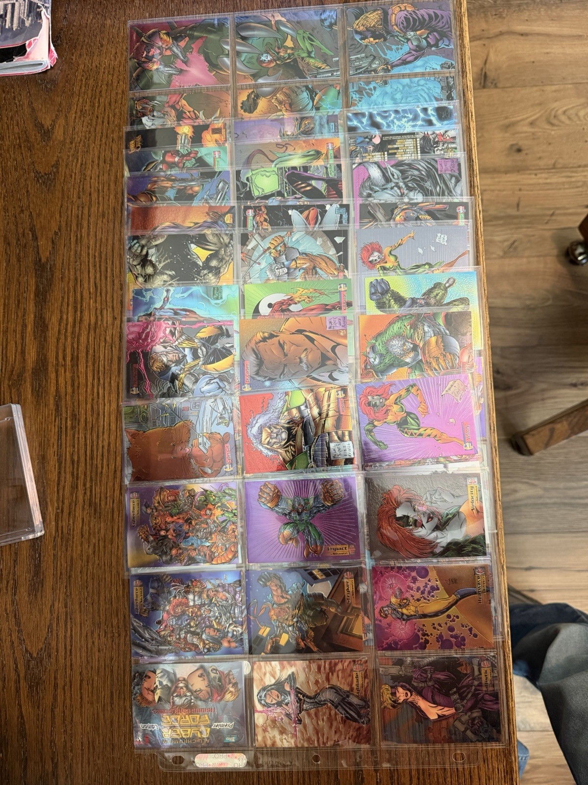1995 CYBER FORCE CARD SET + 18 CARD CHASE SET