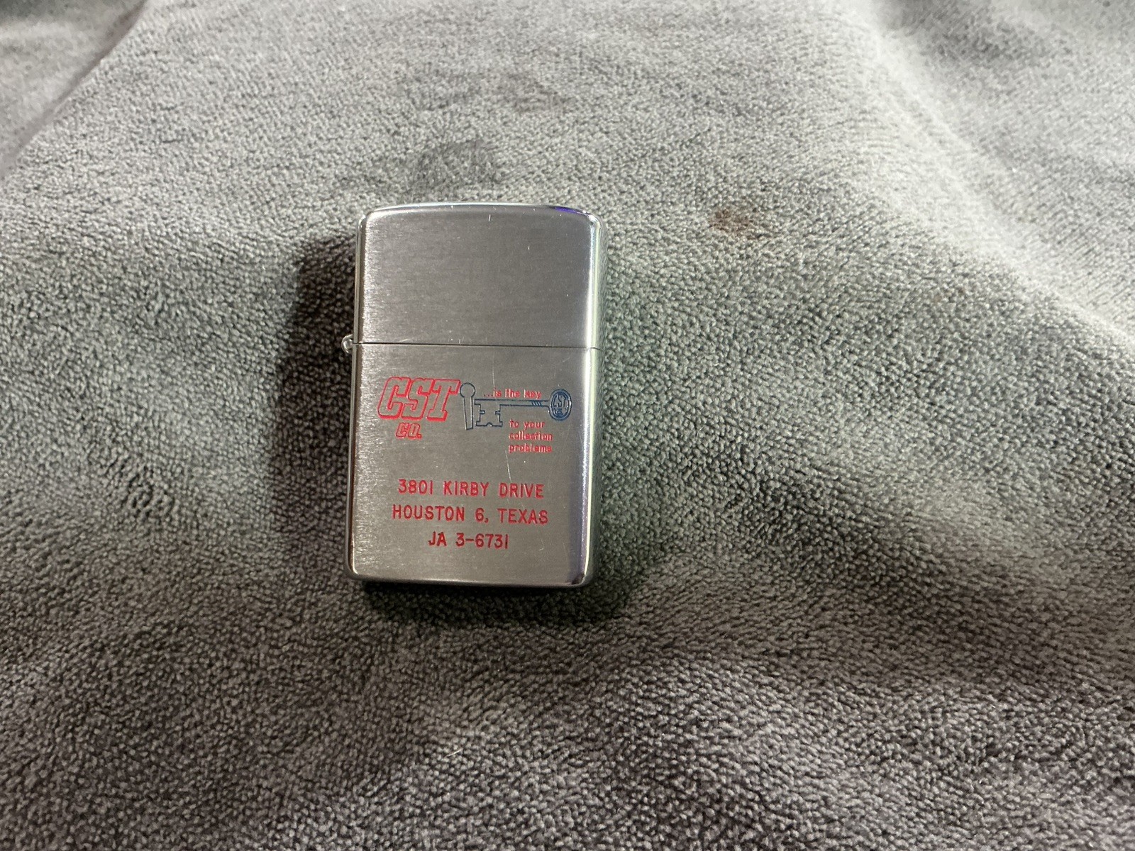 Vintage Dundee Lighter CST Co Houston Texas - Unfired