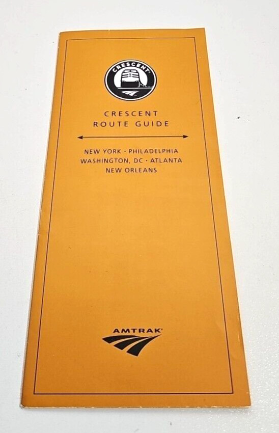 2009 AMTRAK CRESCENT ROUTE  National Passenger Rail Multi Page Brochure