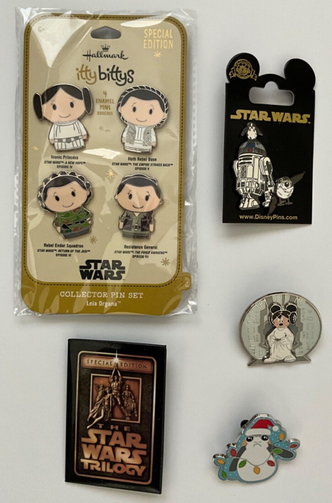 Lot Of 8 - Star Wars Disney Collectible Character Pins
