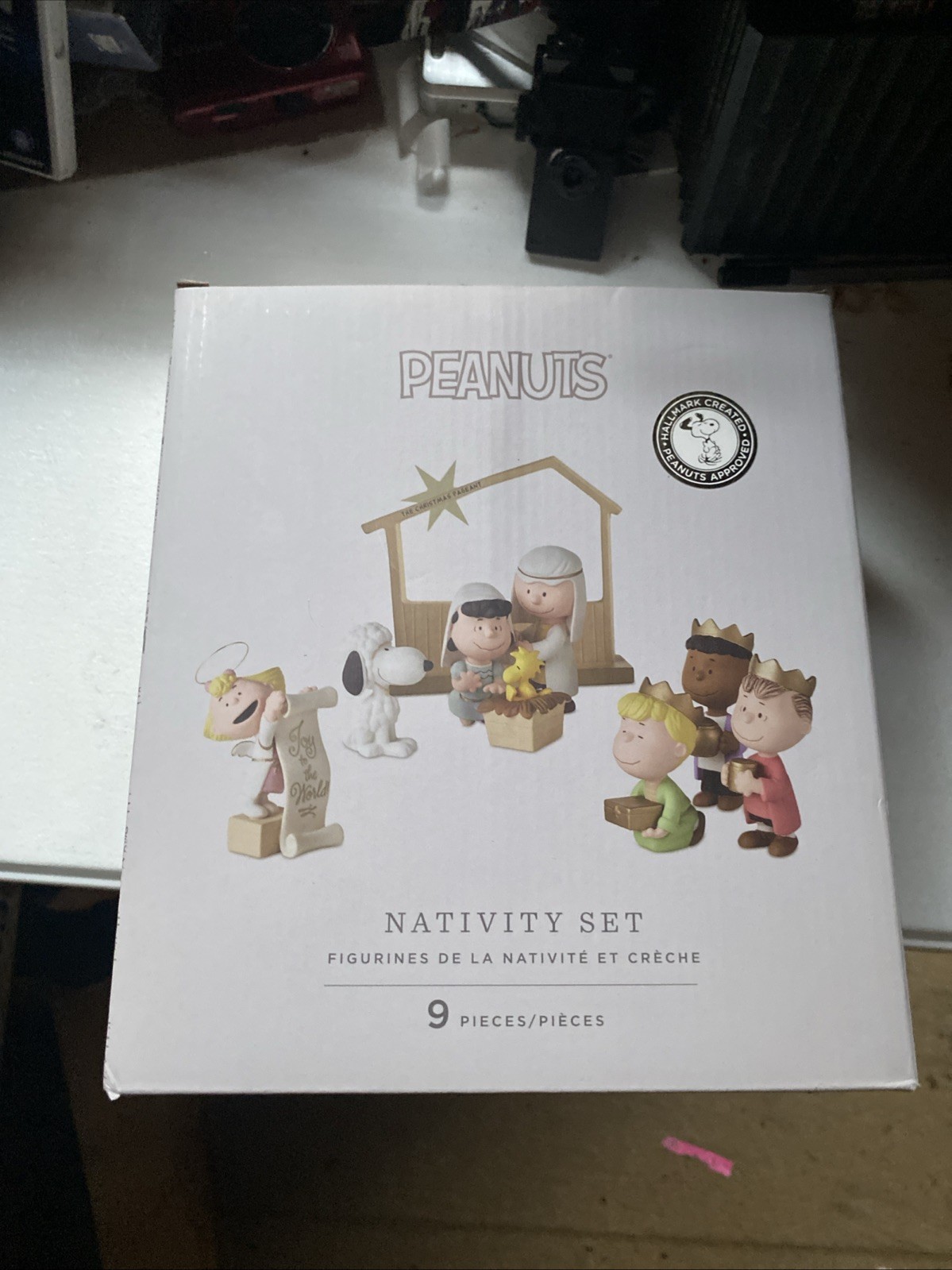 Hallmark Peanuts Nativity Set 9 Pieces 2025 Charlie Brown Lucy Snoopy Gang