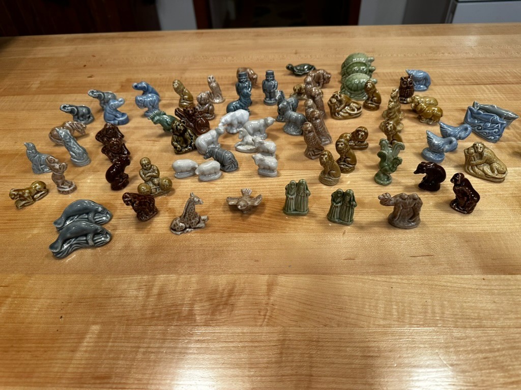 Lot Of 83 Vintage Wade Whimsies Ceramic Animal Figurines from Red Rose Tea