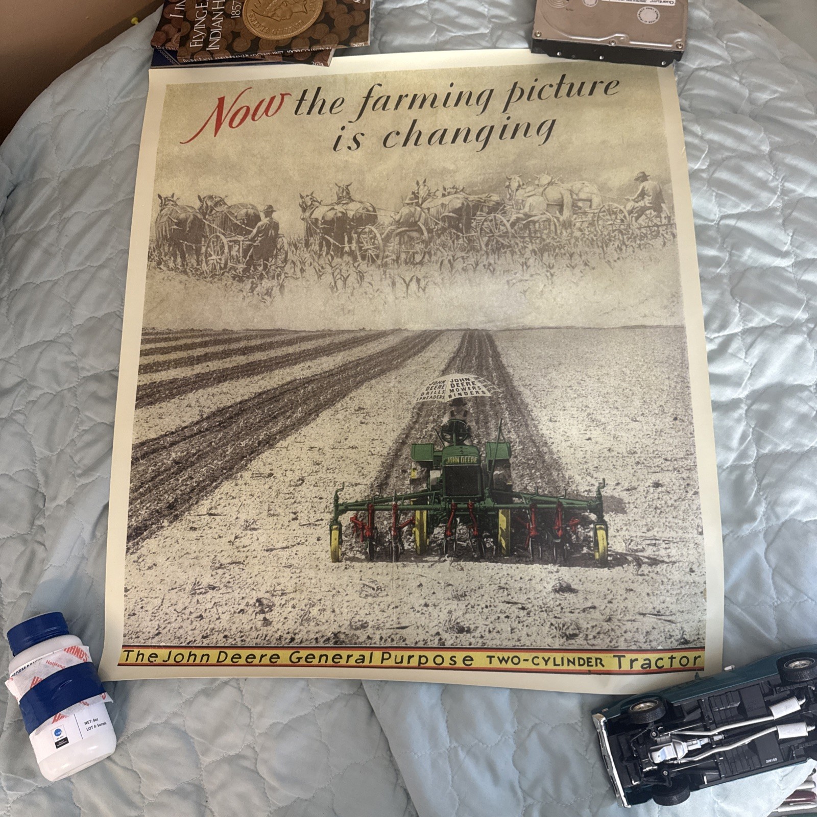 Vintage 1920’s John Deere poster from Magazine printed