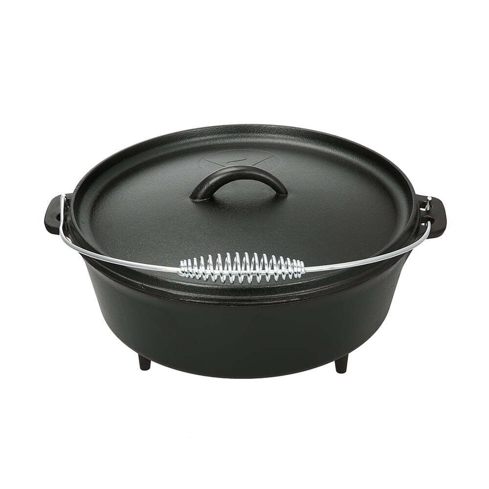5-Quart Cast Iron Dutch Oven with Spiral Bail Handle