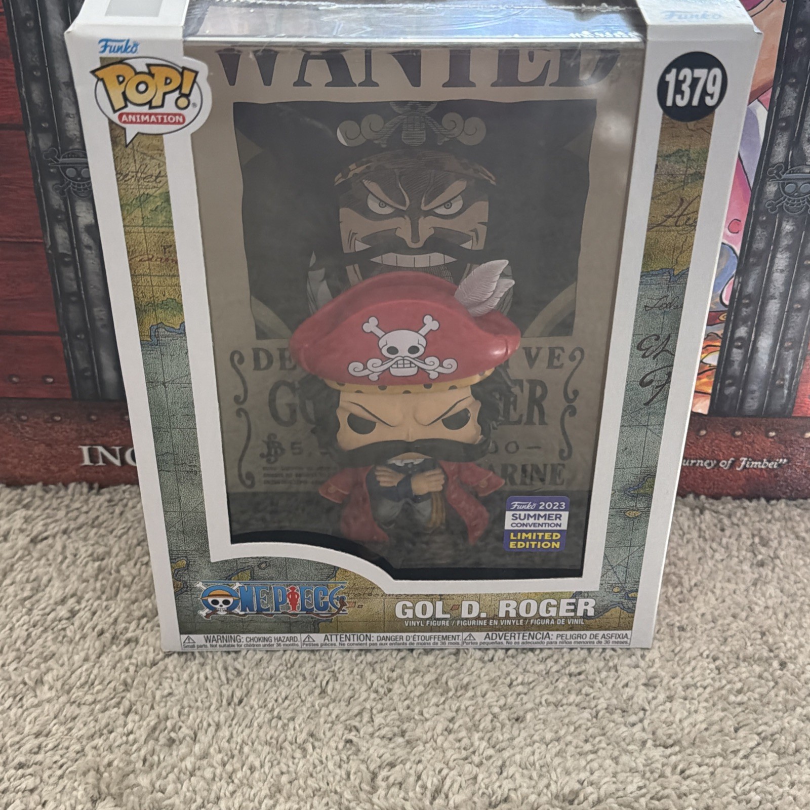 Funko Pop Gol D. Roger Wanted Poster SDCC Shared Exclusive