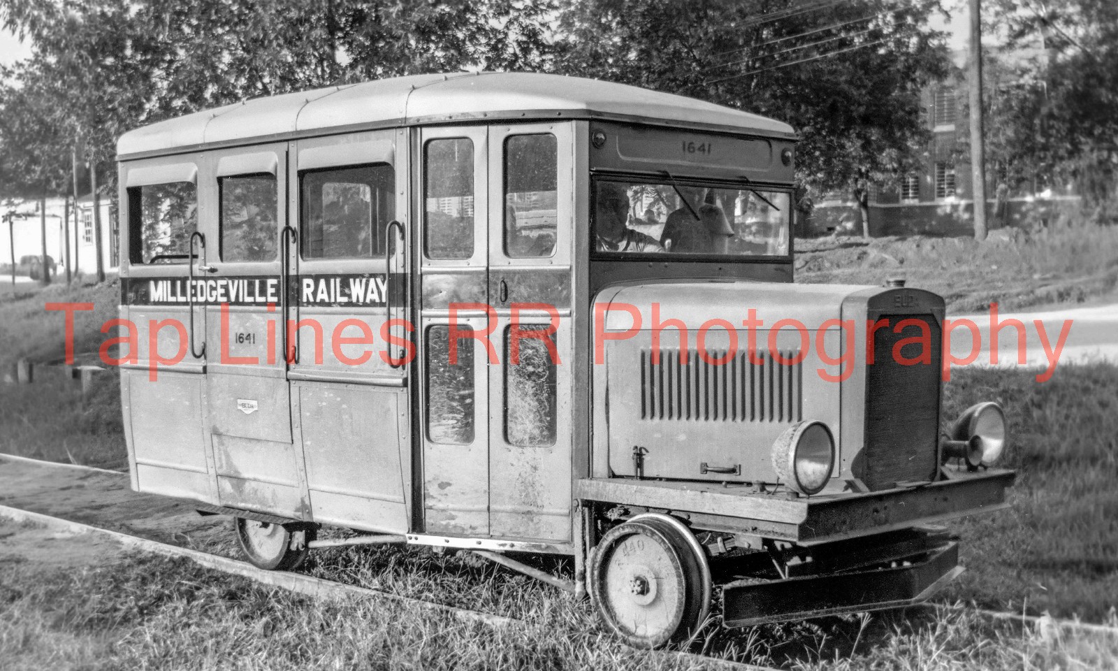 Milledgeville Ry #1641 Buda Co. Built Rail Bus Hardwick Ga ca 1939 New 5x8 Photo