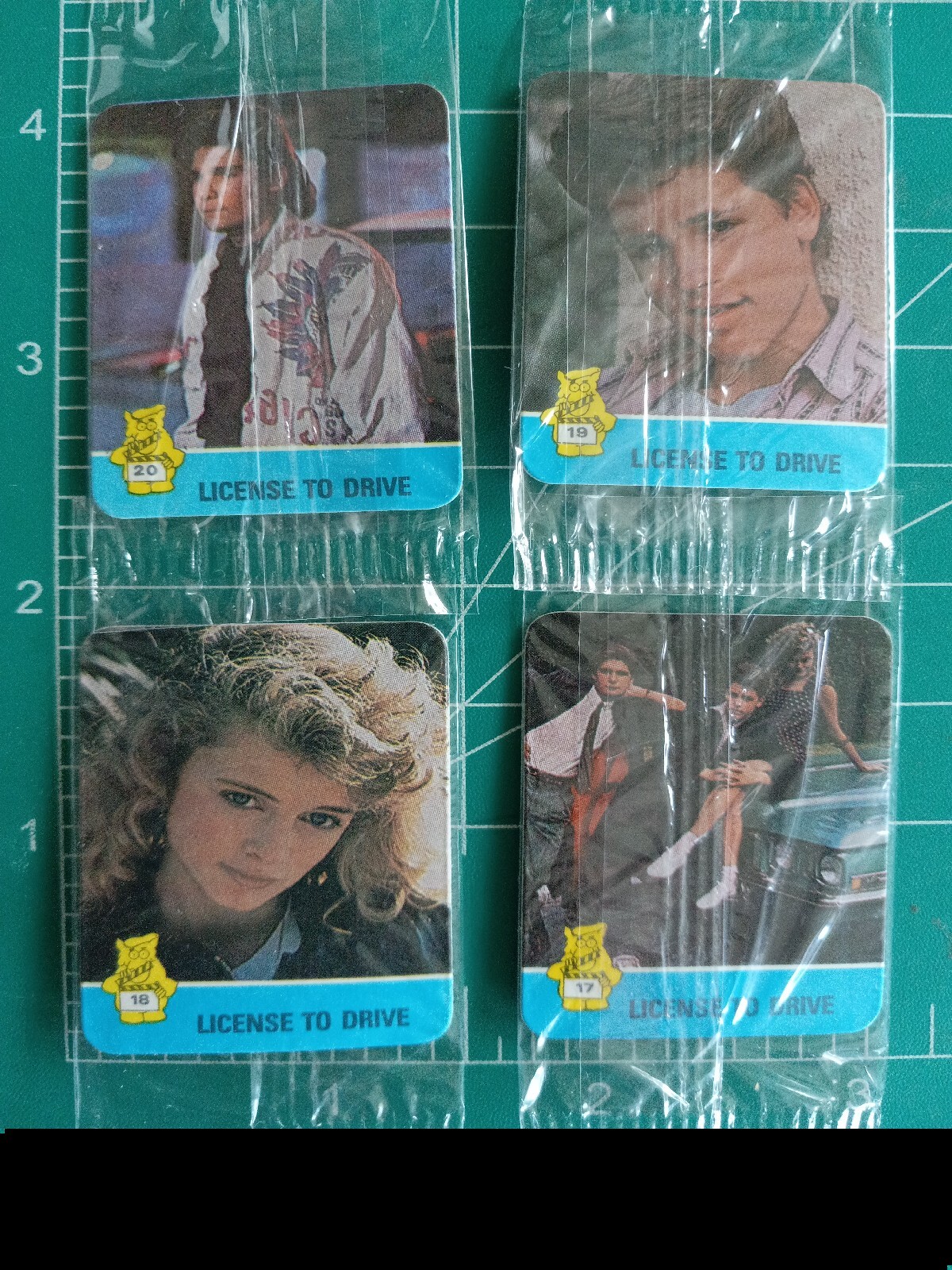 4 1988 HOSTESS LICENSE TO DRIVE movie Card COREY HAIM FELDMAN HEATHER GRAHAM 4 1988 HOSTESS LICENSE TO DRIVE movie Card COREY HAIM FELDMAN HEATHER GRAHAM