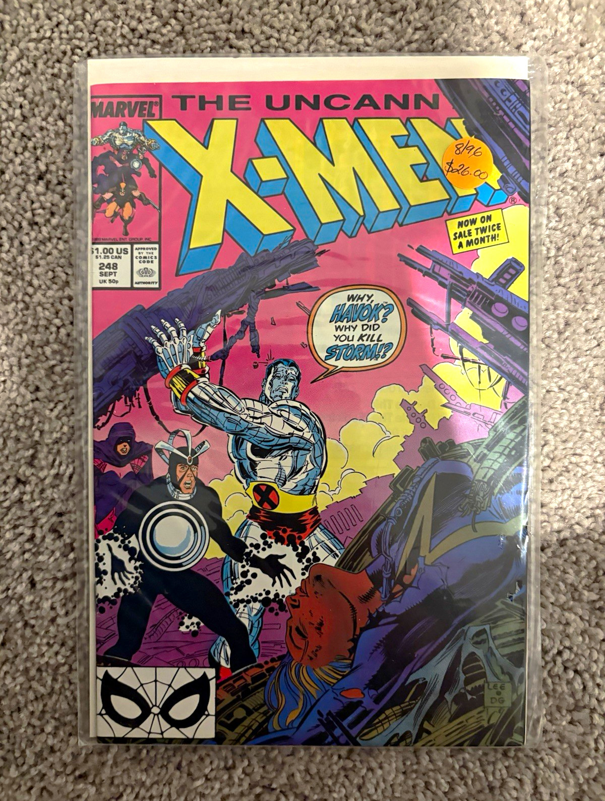 Marvel The Uncanny X-Men Comic Lot of 4 #214 #215 #216 #265 Storm X-Men
