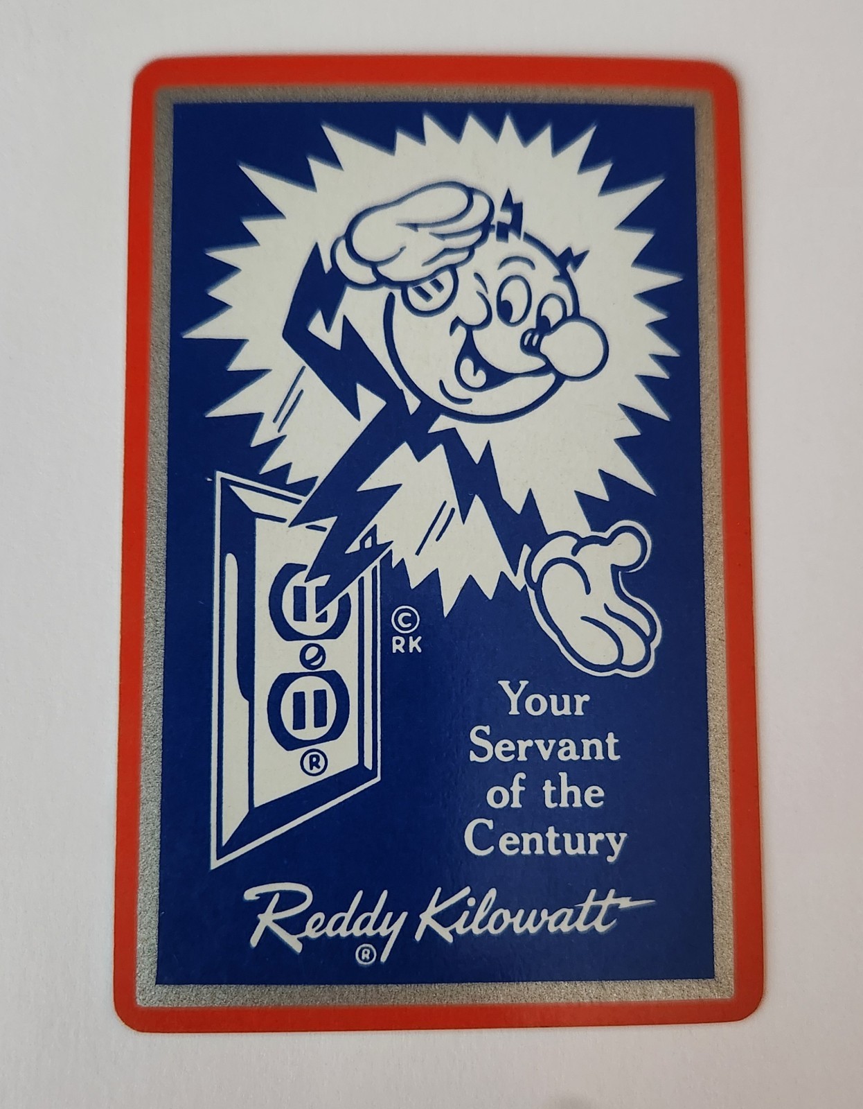 Reddy Kilowatt Playing Card - 1950's Reddy Kilowatt Playing Card - 1950's