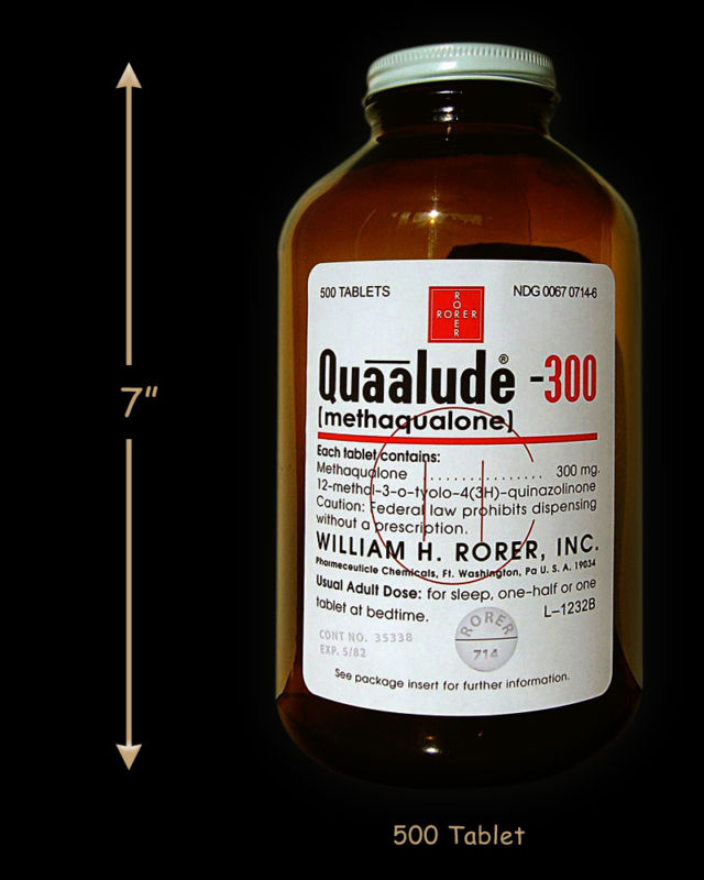 Large reproduction Quaalude bottle, Quaaludes qualude Large reproduction Quaalude bottle, Quaaludes qualude