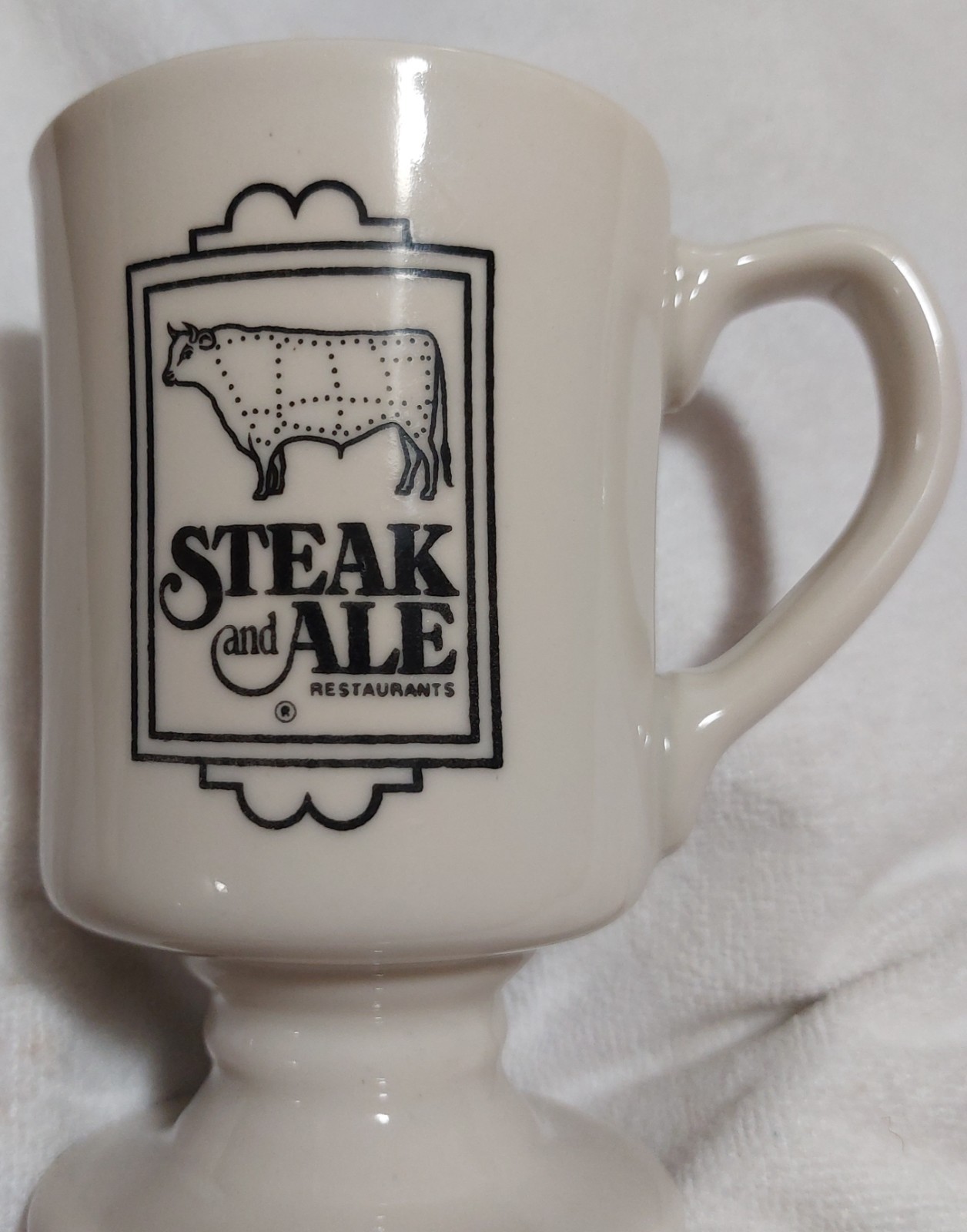VTG Shenango China Steak & Ale Restaurants Ceramic Pedestal Coffee Mug VTG Shenango China Steak & Ale Restaurants Ceramic Pedestal Coffee Mug