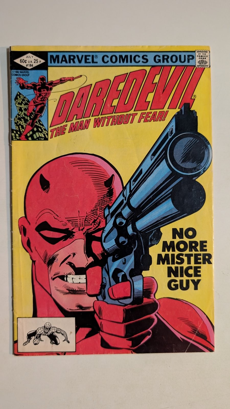 Daredevil #184 Comic Book Matt Murdock Punisher Frank Miller Marvel Comics 1982