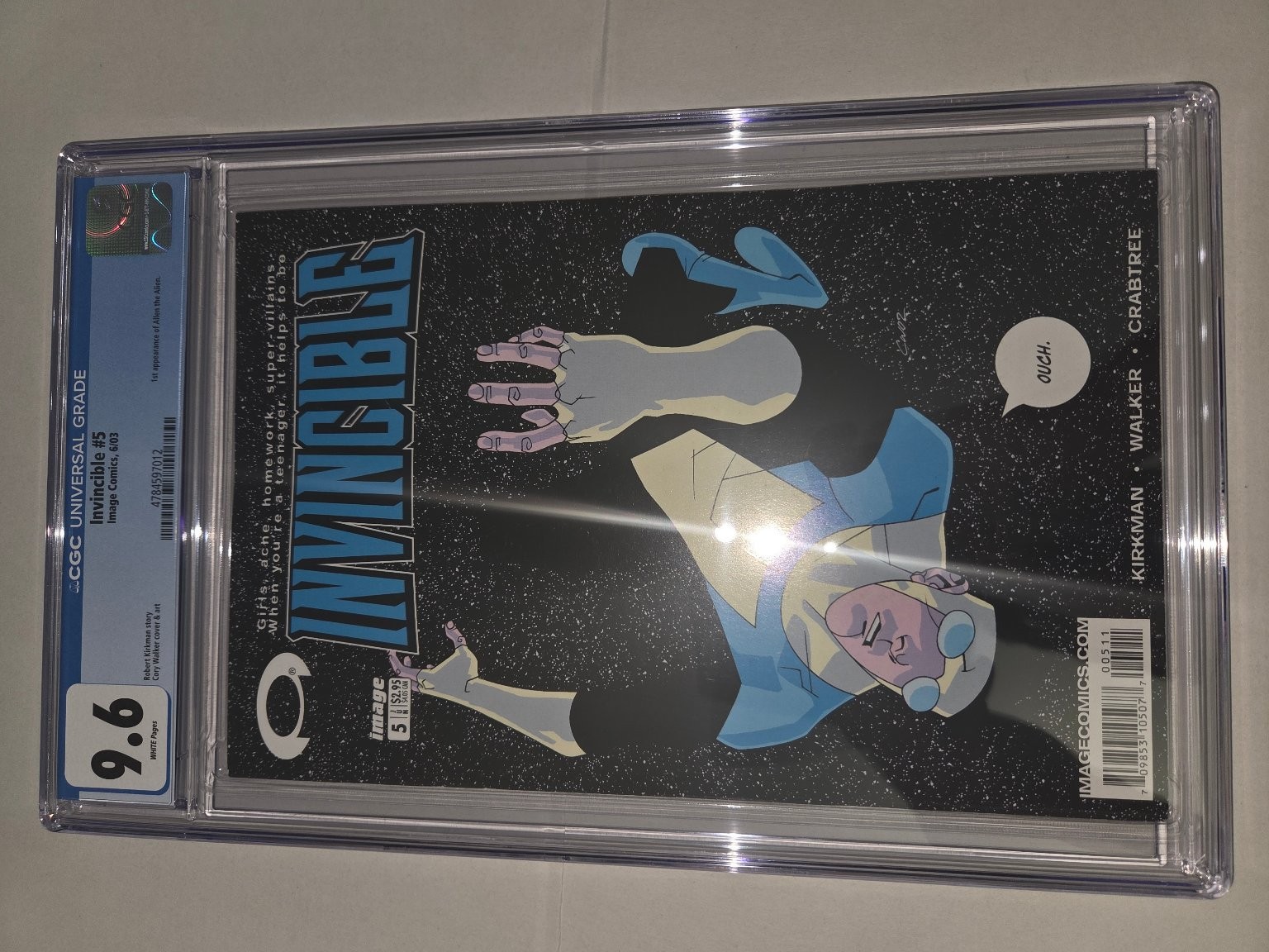 Invincible #5 CGC 9.6 White Pages 1st Allen the Alien Image Comics