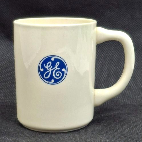 Vintage GE GENERAL ELECTRIC Mug Cup stamped USA on bottom