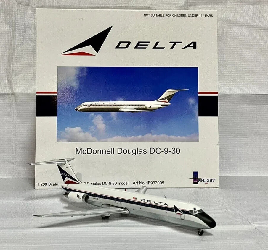 Super RARE Inflight 200McDonnell Douglas DC-9-30 DELTA, Hard to Find