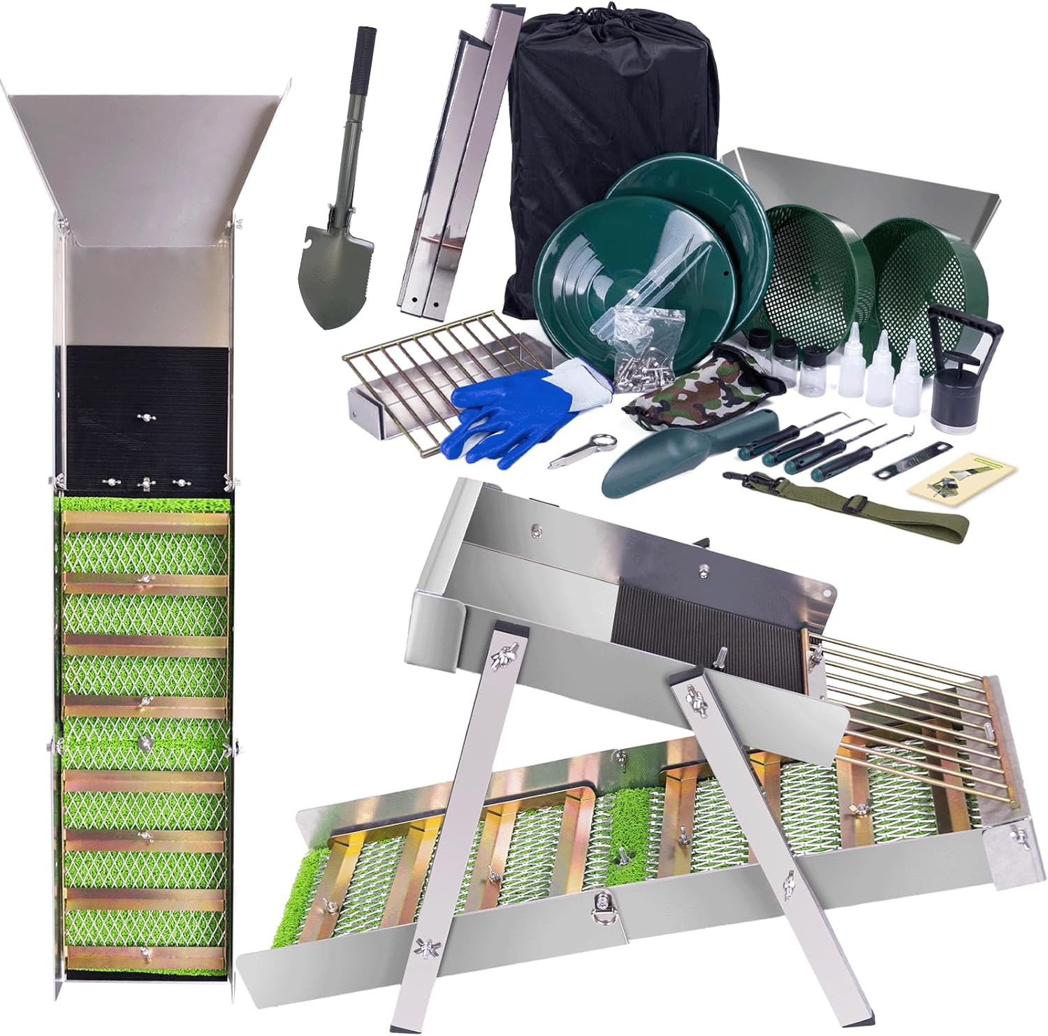 3 in 1 Highbanker Gold Panning Kit, Deformable 50 3 in 1 Highbanker Gold Panning Kit, Deformable 50