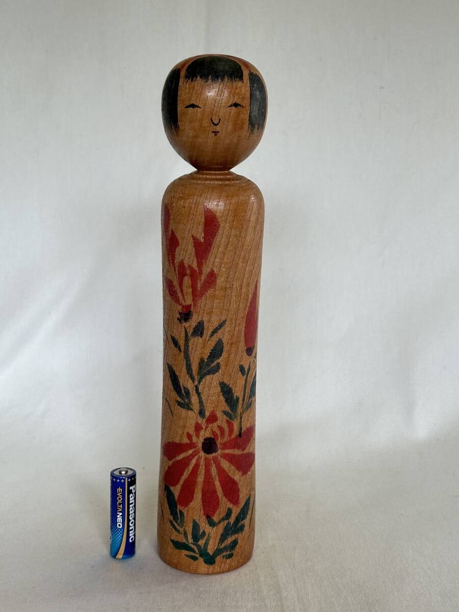 Traditional Kokeshi Doll Kijiyama Series Kenichi Kitayama 26.8cm Used