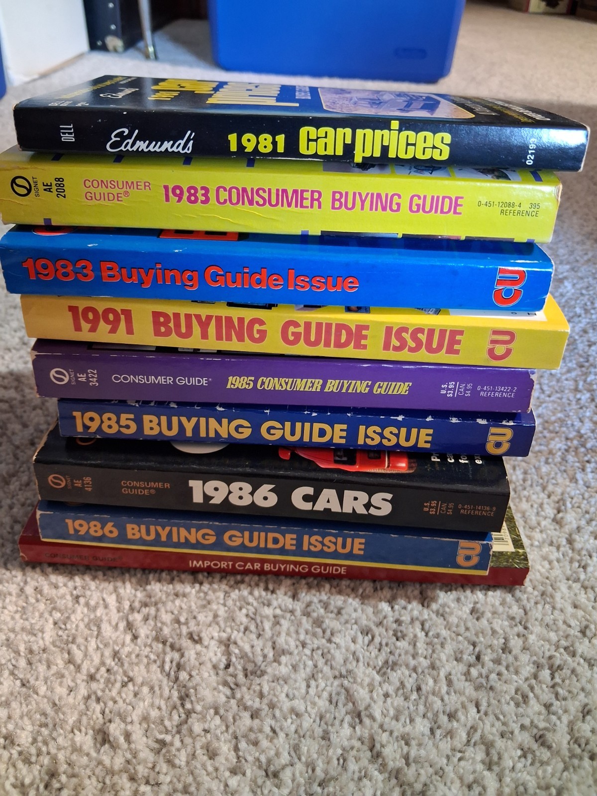 Vintage 1980s–1991 Car Buying Guides Lot – Consumer Guide & Edmunds Auto Price B