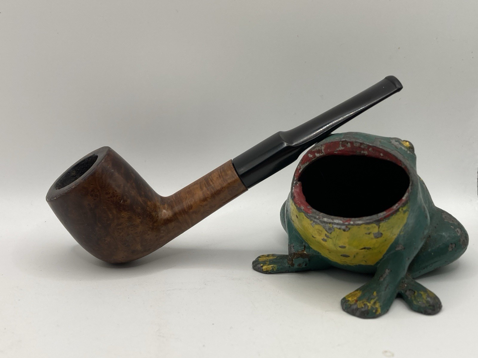 Vintage Maxim Junior King 949 Flat Grip Smooth Billiard Estate Tobacco Pipe
