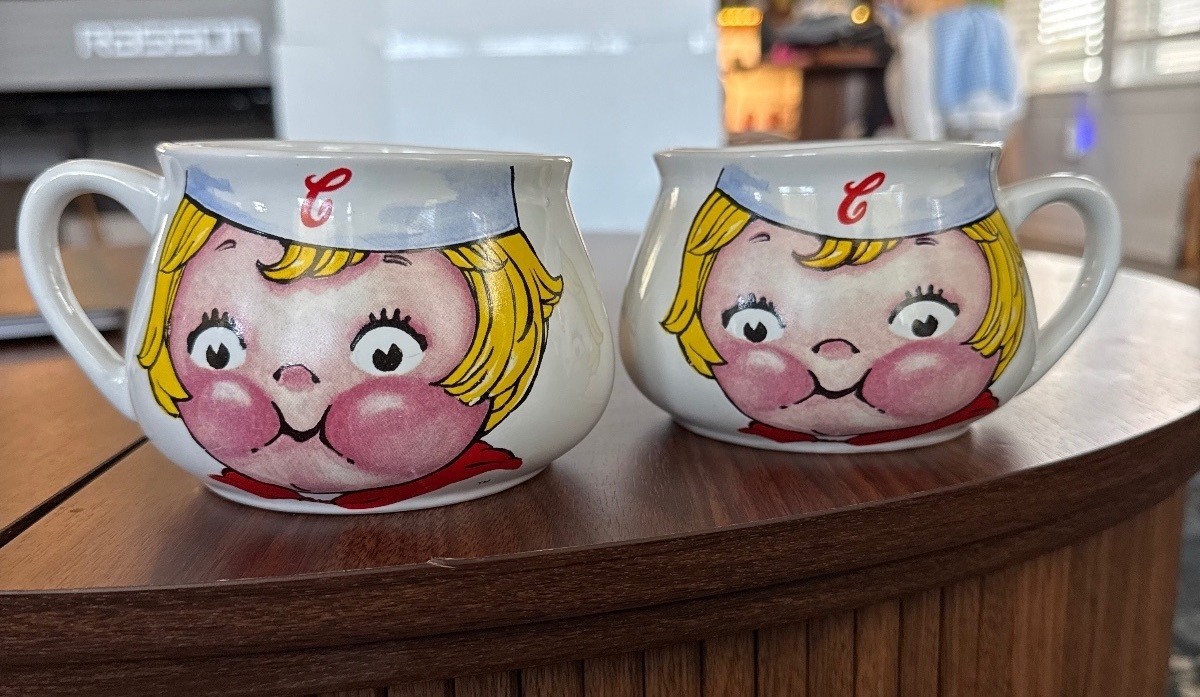 Vintage Campbell Soup Company Ceramic Soup Mugs Set of 2