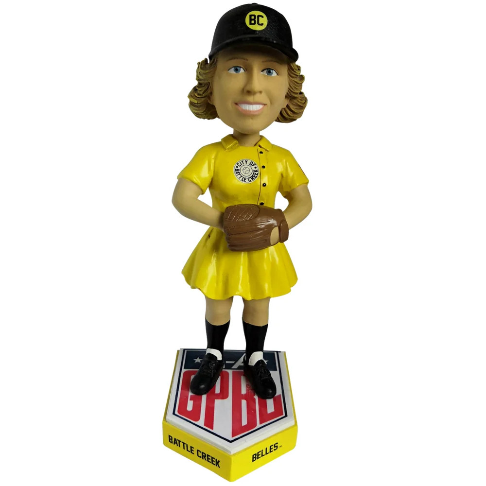Battle Creek Belles AAGPBL Girls Baseball - Numbered to Only 500 Bobblehead