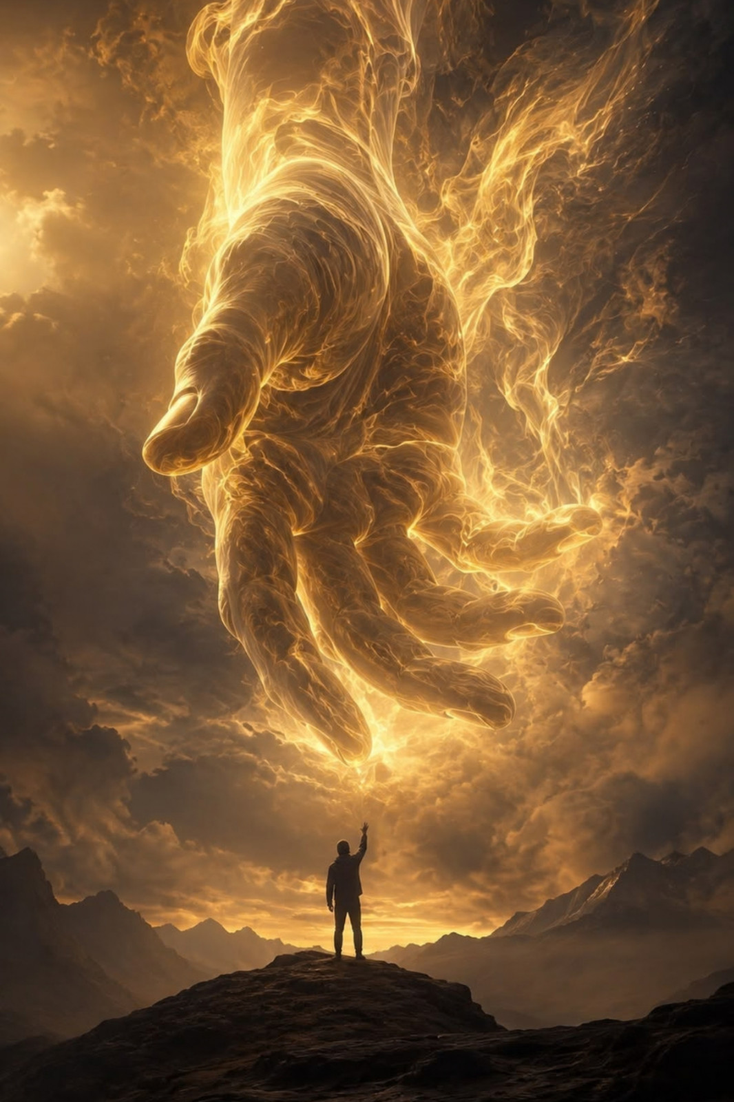 Hand of God 4x6 Photo Print Christian Religious Clouds Wall Art Glossy 29