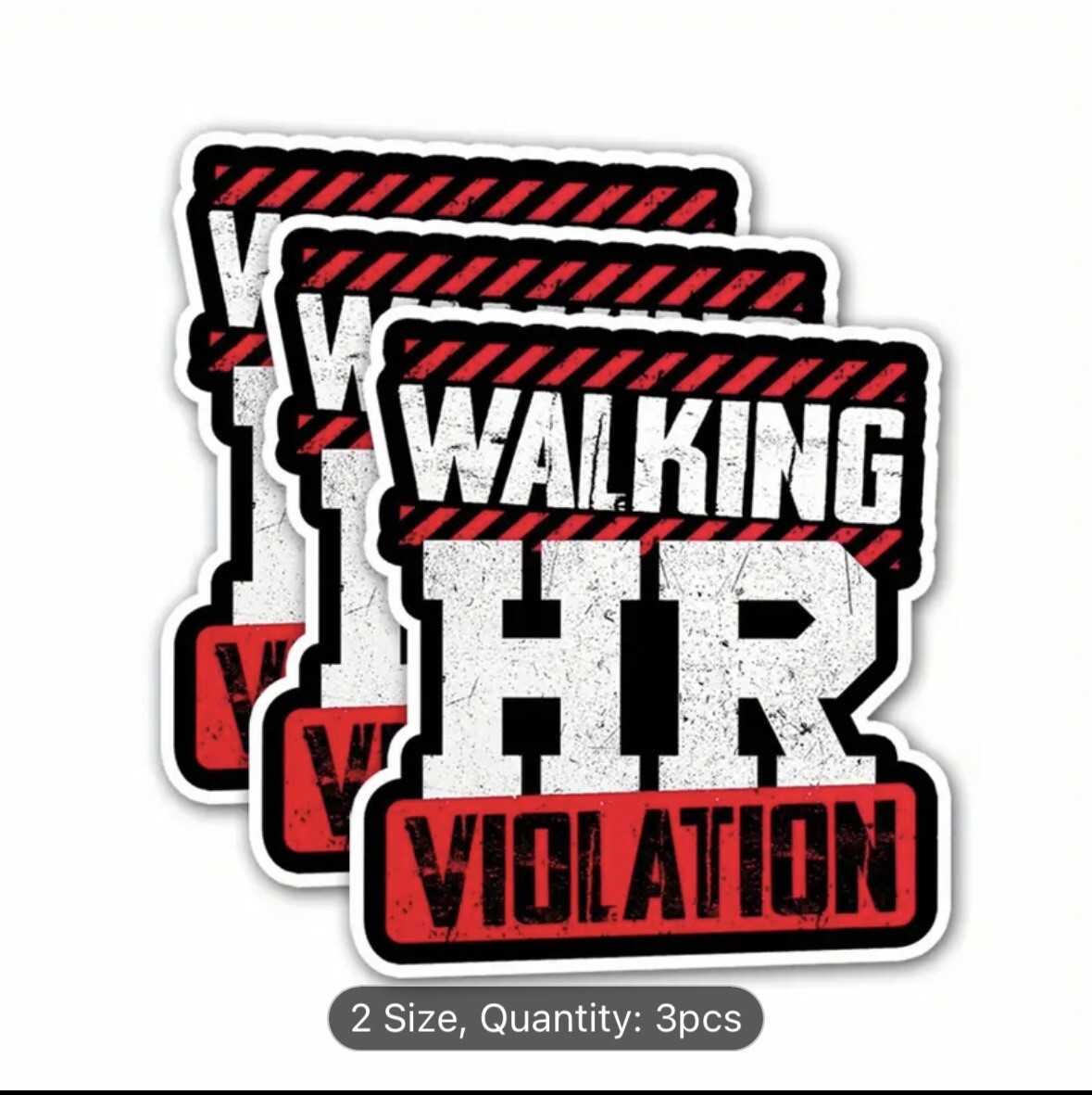 3 Pcs Funny Hard Hat Stickers Construction Electrician Helmet Tool Box Decals