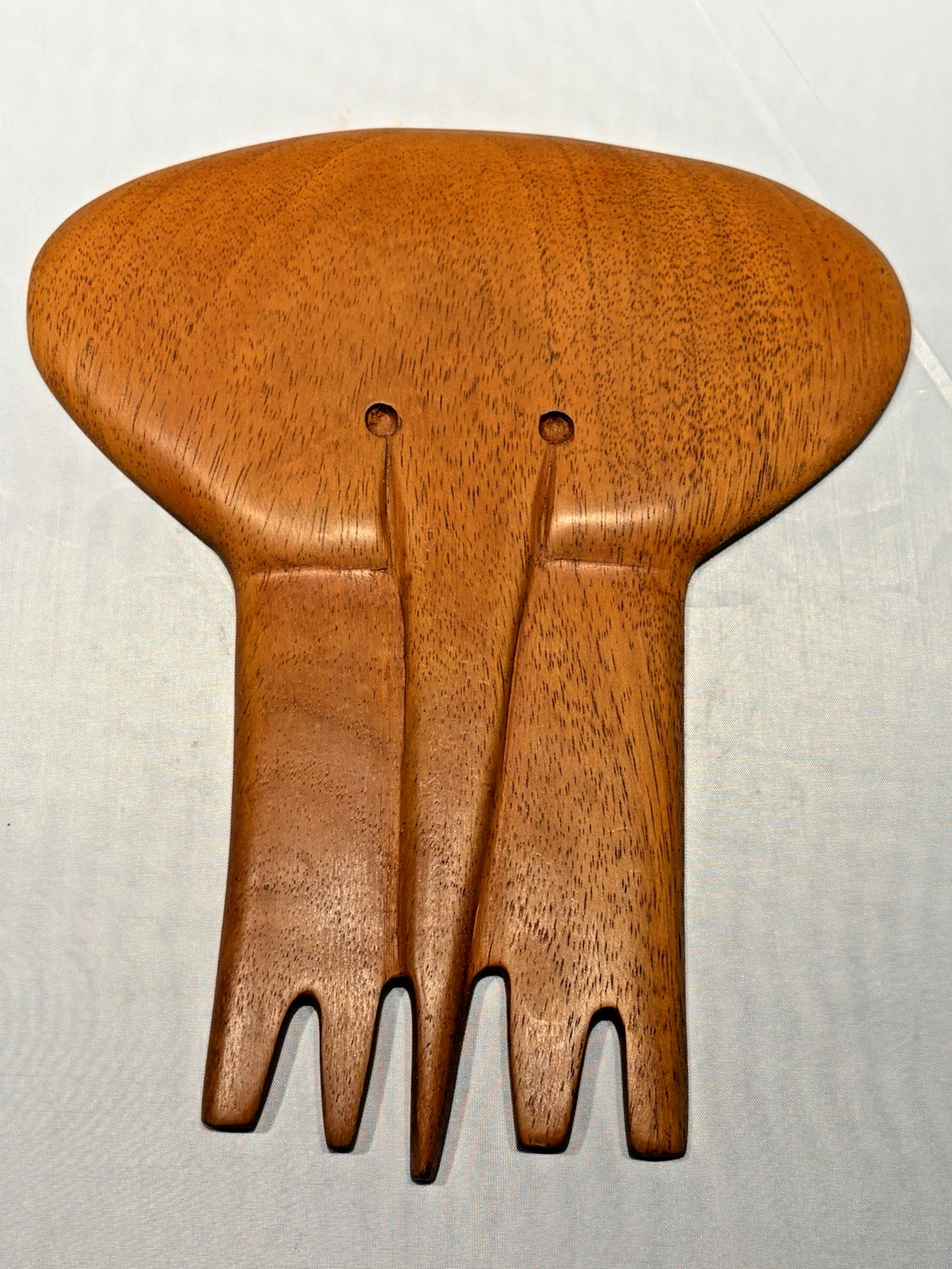 Vtg MCM Arthur Umanoff Taverneau Wood Elephant Wall Hanging by Arthur Umanoff