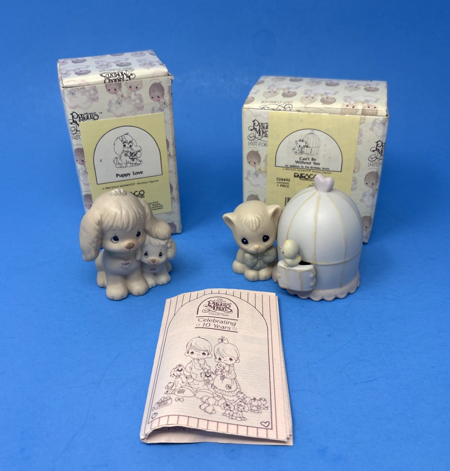 Vtg Precious Moments Animal Figurine Lot of 2 Puppy Love & Can’t Be Without You Vtg Precious Moments Animal Figurine Lot of 2 Puppy Love & Can’t Be Without You
