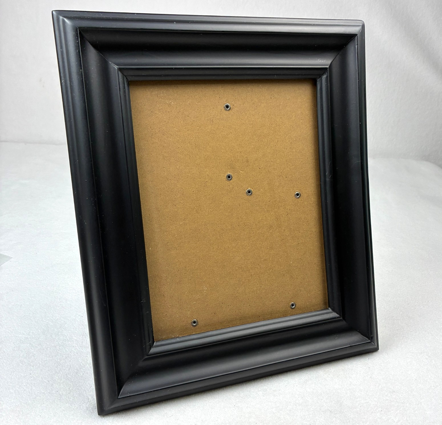 Contemporary MCM Dark Brown Wood Picture Frame Tabletop or Wall 8\