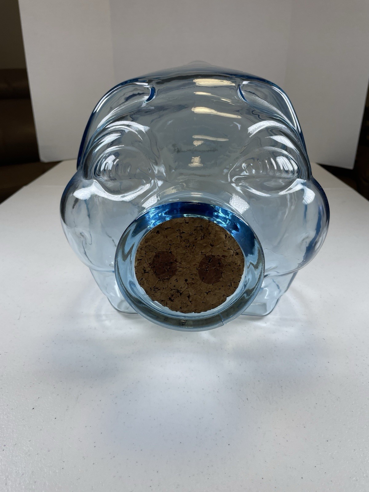 Libbey Clear Glass Pig Went To Market 5 Gallon Jar Piggy Large Size MINT