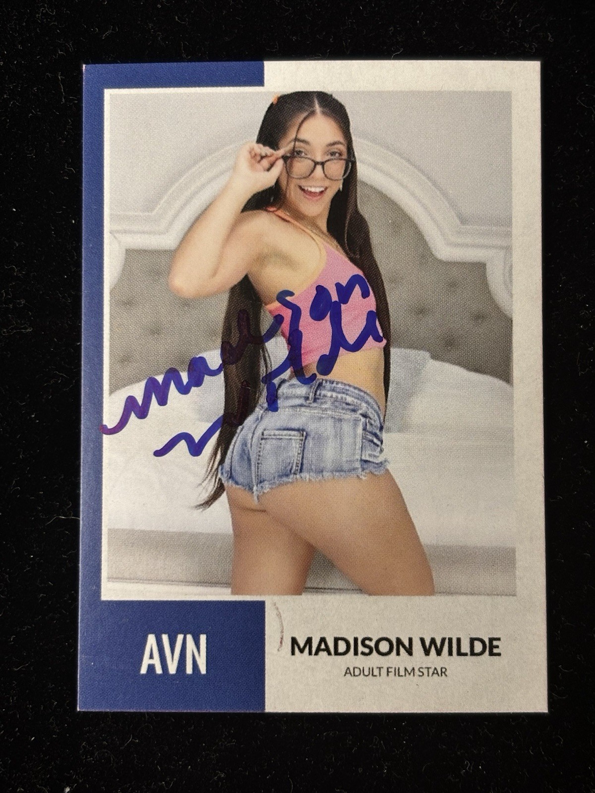 Madison Wilde Signed Custom Trading Card BAS Beckett Witness COA Autograph