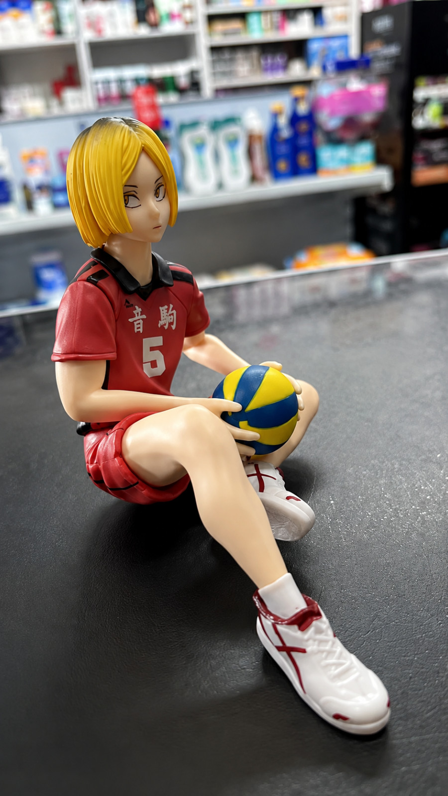 Haikyuu Kenma Kozume Anime Figure Nekoma Uniform Volleyball Statue Gift NEW