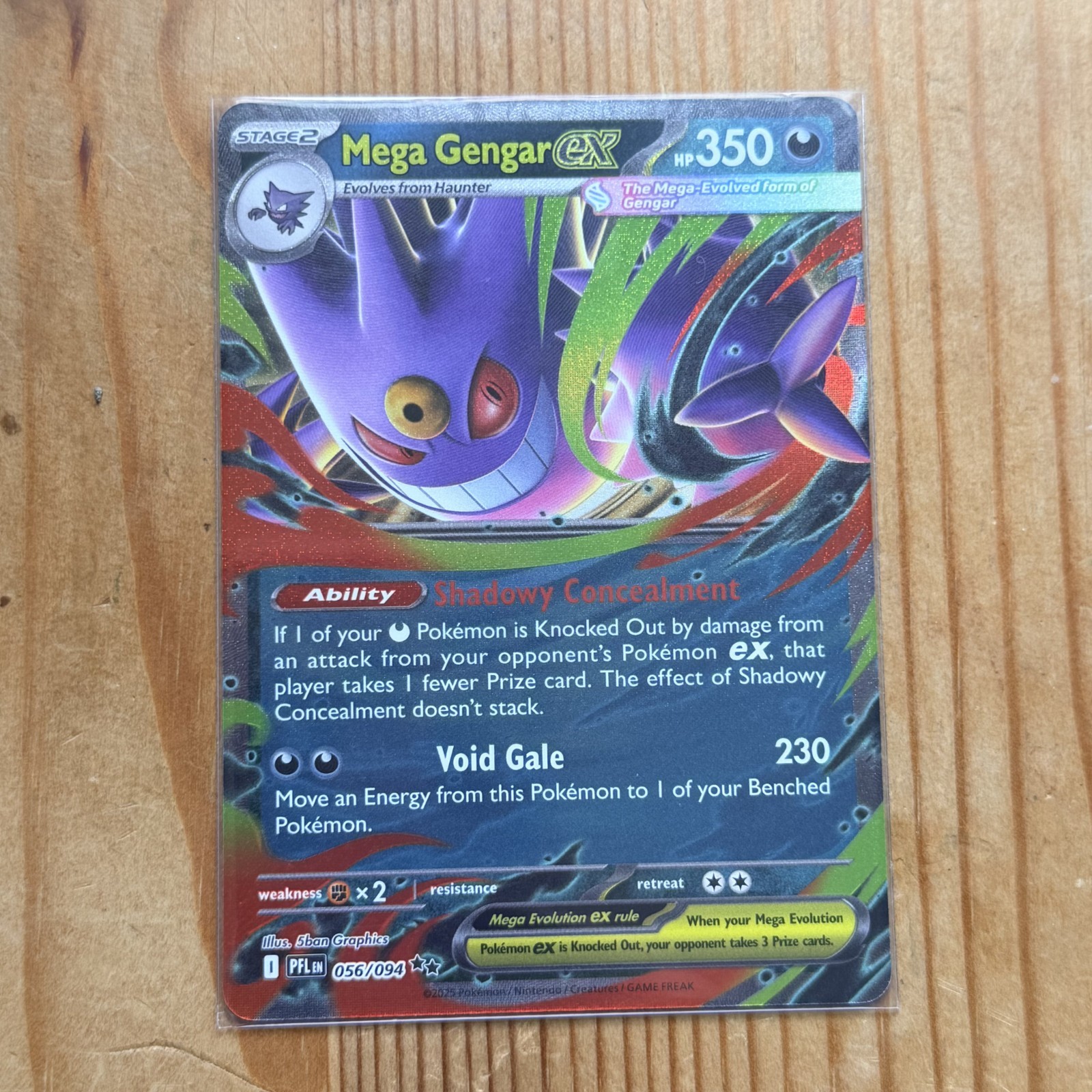 Pokemon Mega Gengar ex (PFL 056) Phantasmal Flames