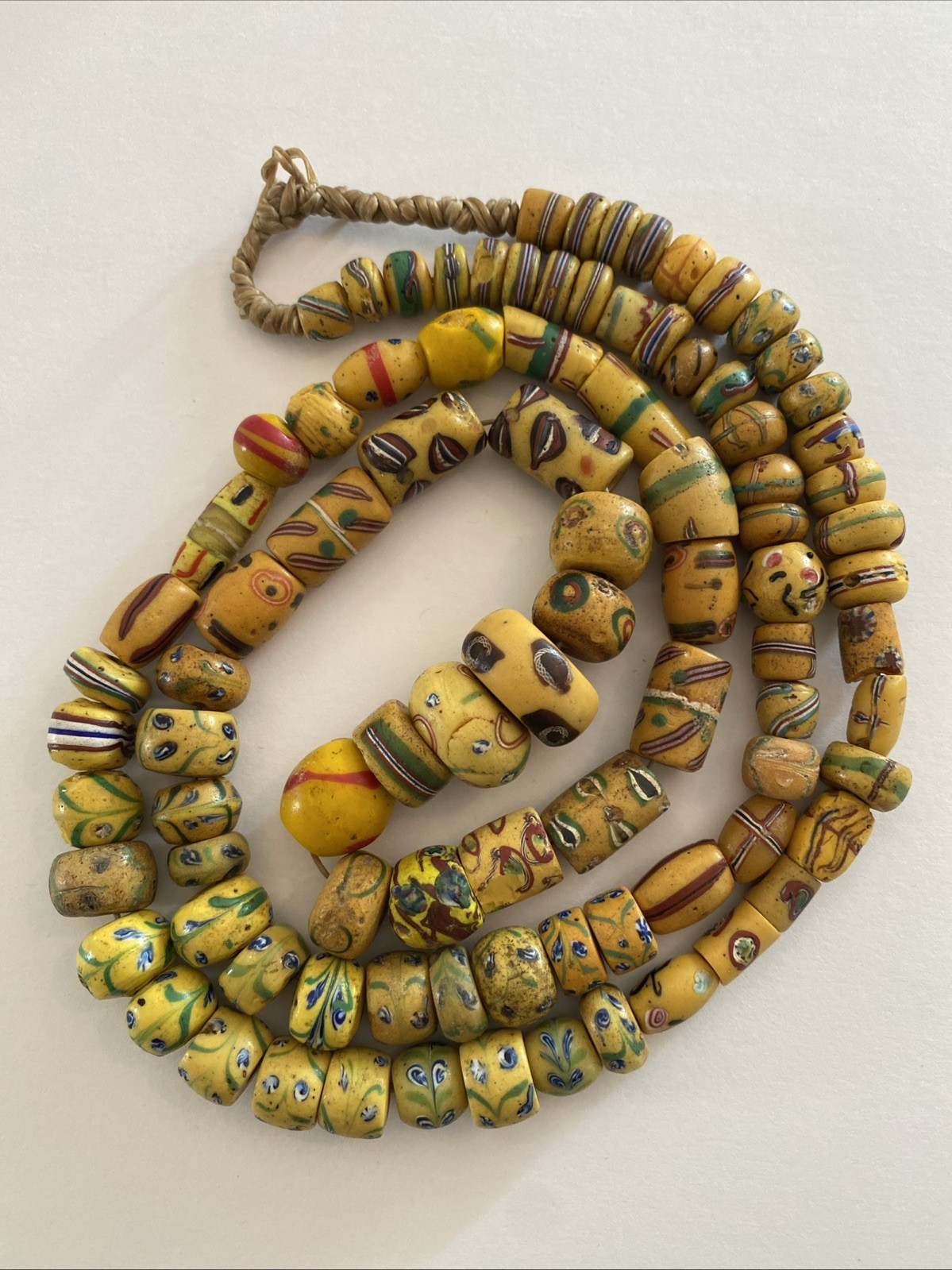 Antique Strand African Trade of Mix Venetians Trade Beads From Estate