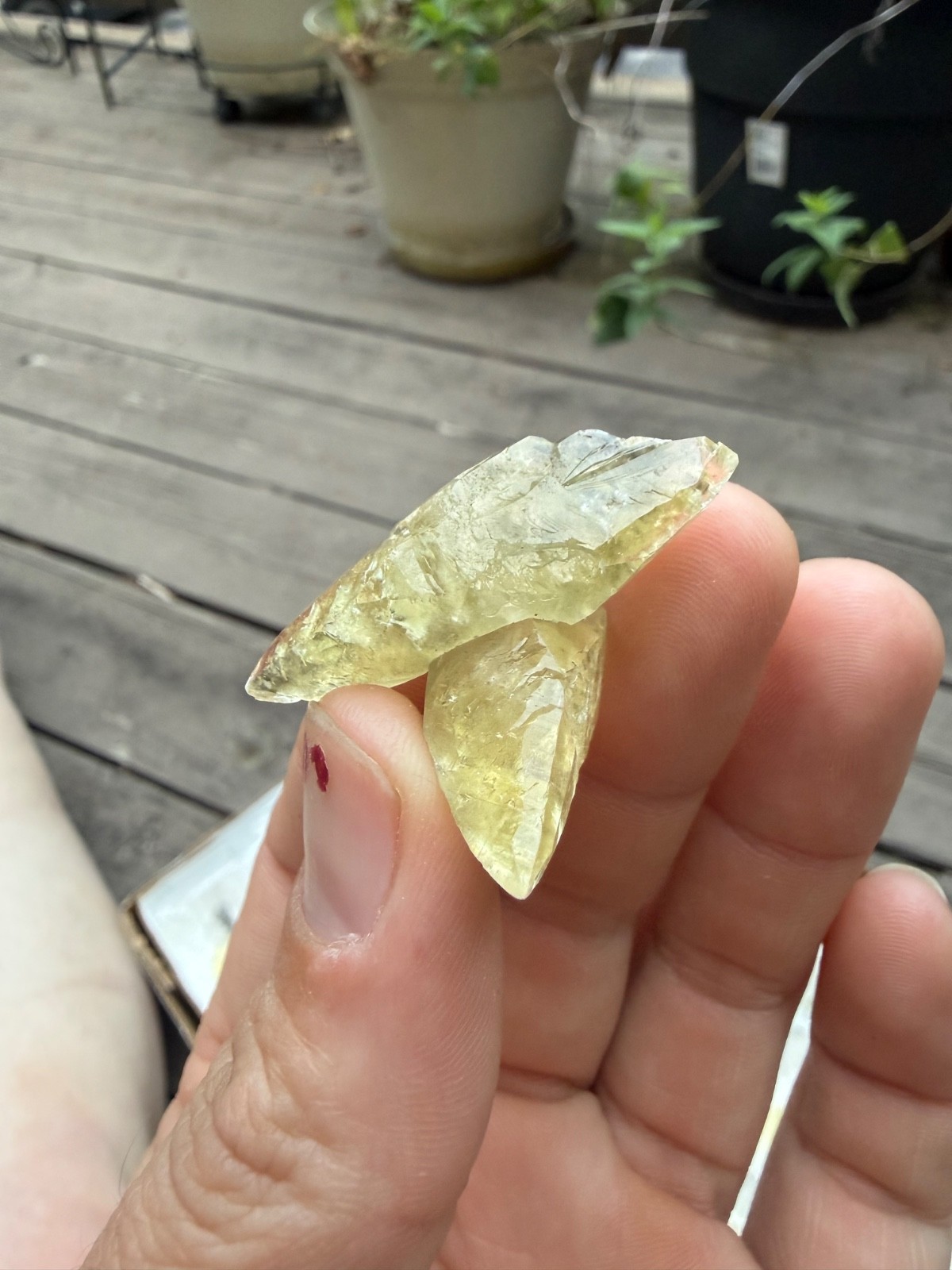 Two Double Terminated Sweet Water Mine Calcite Crystals, Great Quality