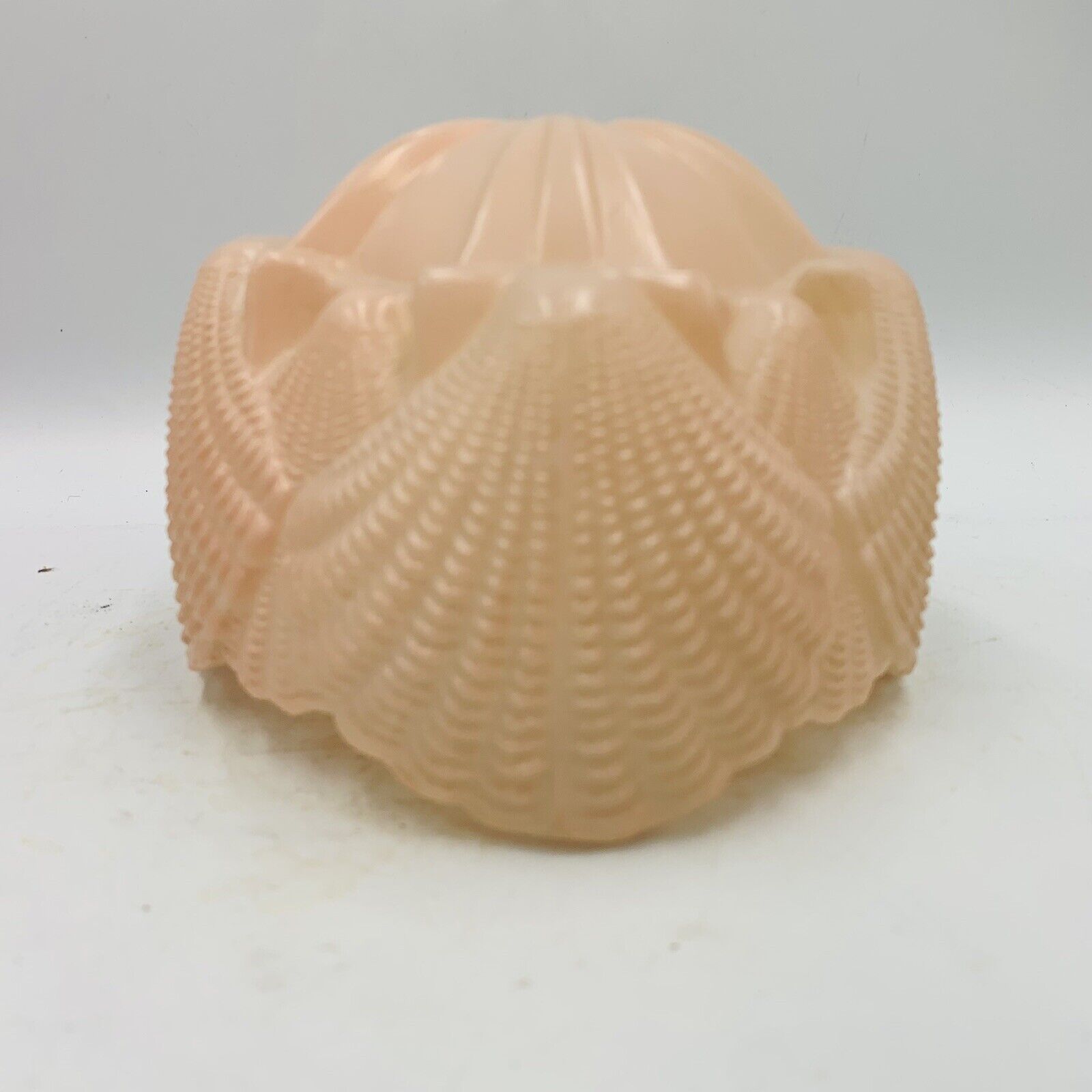 Art Deco Light Pink Frosted Glass Shade Sea Shell Vanity Lamp Shade