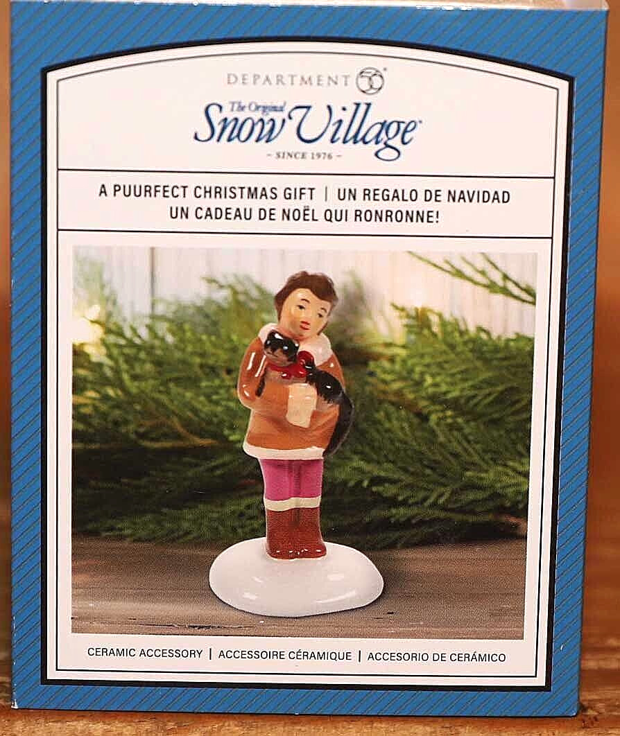 DEPT 56 A PUURFECT CHRISTMAS GIFT 6012290 SNOW VILLAGE CHRISTMAS